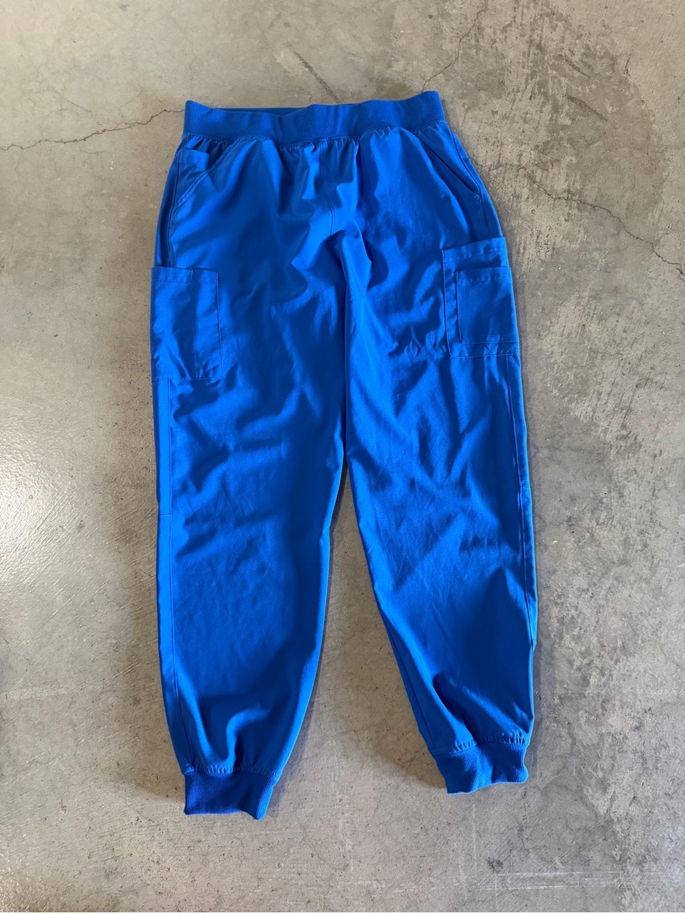 Women’s Royal Blue Jogger Sweatpants with Cargo Pockets